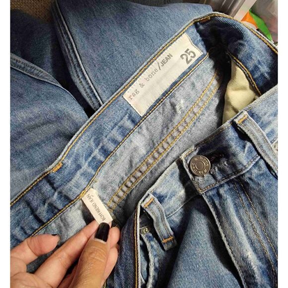 Rag & Bone The Dre Distressed Jeans 25 - Picture 8 of 10